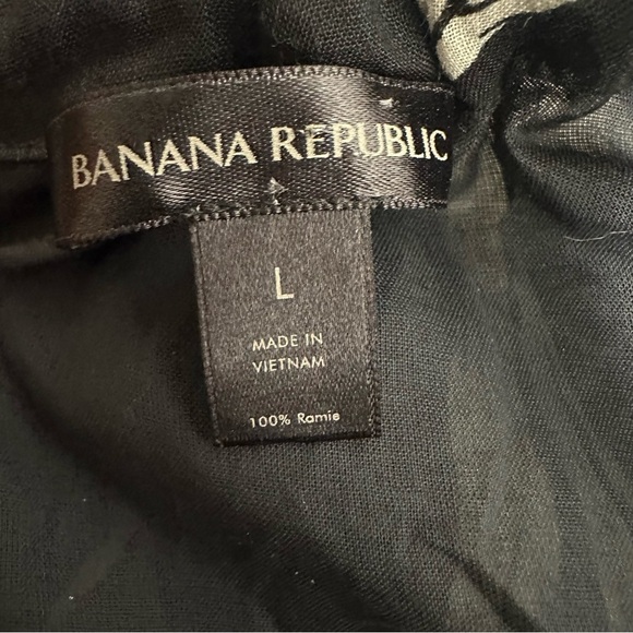 Banana Republic fino ramie maxi Dress size Large linen/cotton - Picture 7 of 10